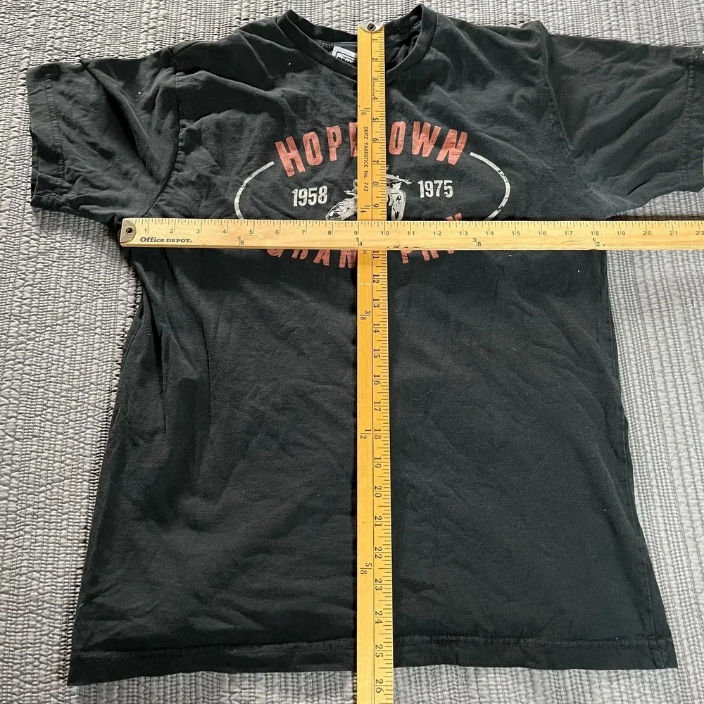 Vintage 90s Elrod‎ Racing Hopetown Grand Prix T-Shirt Black Men's Large Moto